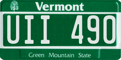 VT license plate UII490