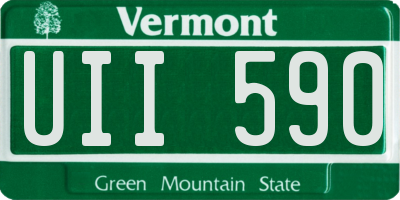 VT license plate UII590