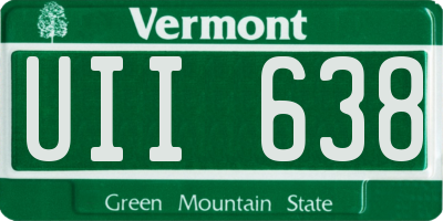 VT license plate UII638
