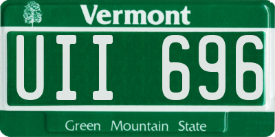 VT license plate UII696