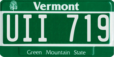 VT license plate UII719