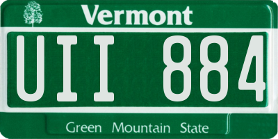 VT license plate UII884