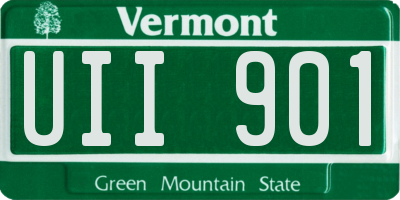 VT license plate UII901