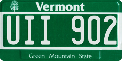 VT license plate UII902