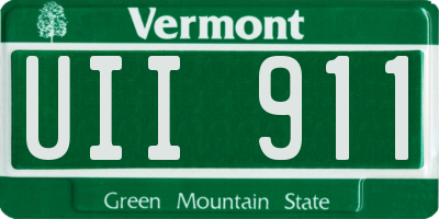 VT license plate UII911