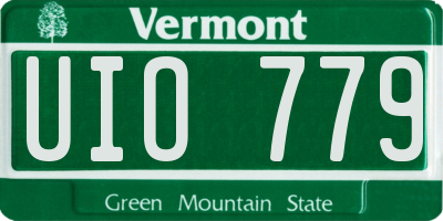 VT license plate UIO779