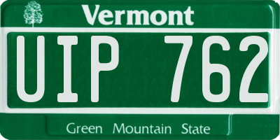 VT license plate UIP762