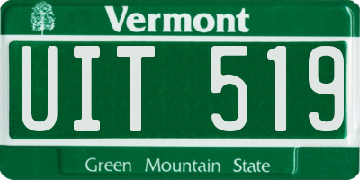 VT license plate UIT519