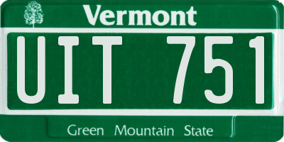 VT license plate UIT751