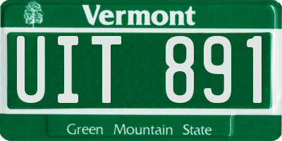 VT license plate UIT891