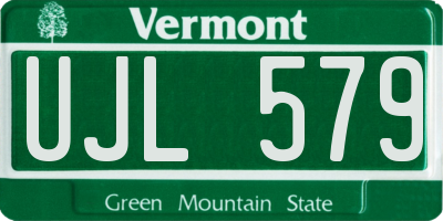 VT license plate UJL579