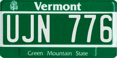 VT license plate UJN776