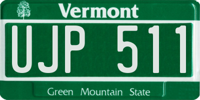VT license plate UJP511