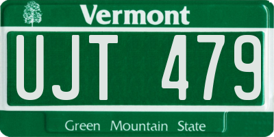 VT license plate UJT479