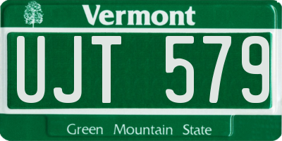 VT license plate UJT579
