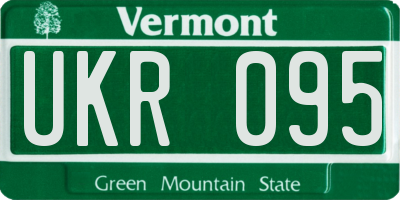 VT license plate UKR095