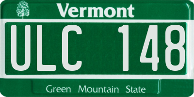 VT license plate ULC148