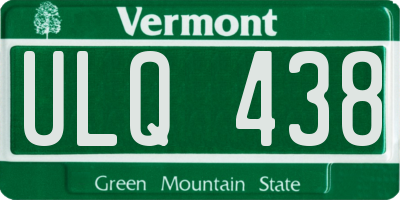 VT license plate ULQ438