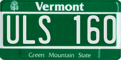 VT license plate ULS160