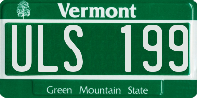 VT license plate ULS199