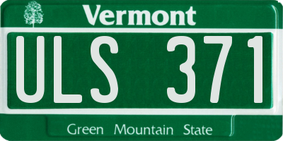 VT license plate ULS371