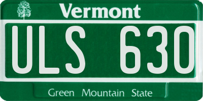 VT license plate ULS630