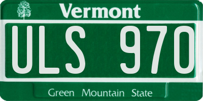VT license plate ULS970