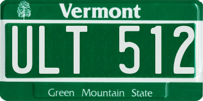 VT license plate ULT512