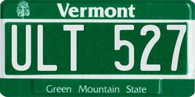 VT license plate ULT527