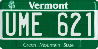 VT license plate UME621