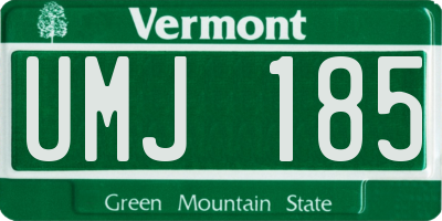 VT license plate UMJ185