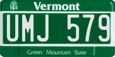 VT license plate UMJ579