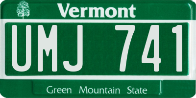 VT license plate UMJ741