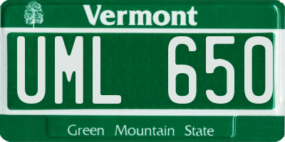 VT license plate UML650