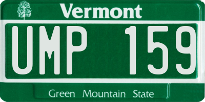 VT license plate UMP159