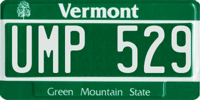 VT license plate UMP529