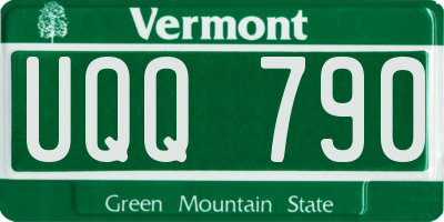 VT license plate UQQ790