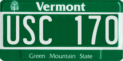VT license plate USC170
