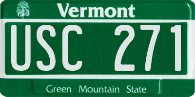 VT license plate USC271
