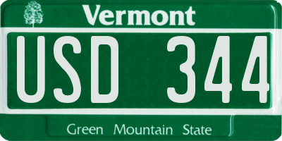 VT license plate USD344