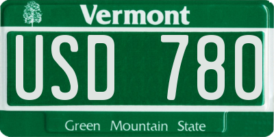 VT license plate USD780