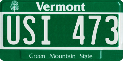 VT license plate USI473