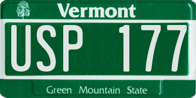 VT license plate USP177