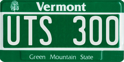 VT license plate UTS300
