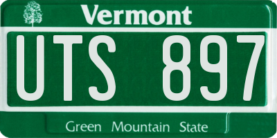 VT license plate UTS897