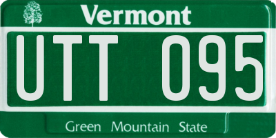 VT license plate UTT095