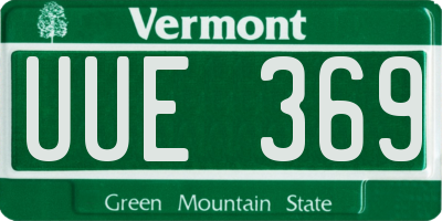 VT license plate UUE369