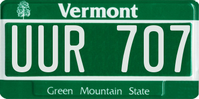 VT license plate UUR707