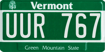 VT license plate UUR767