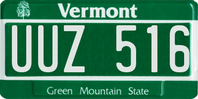 VT license plate UUZ516